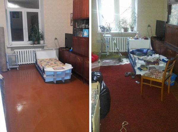Уборка в 3 х комнатной квартире, кухня, сан.узел
